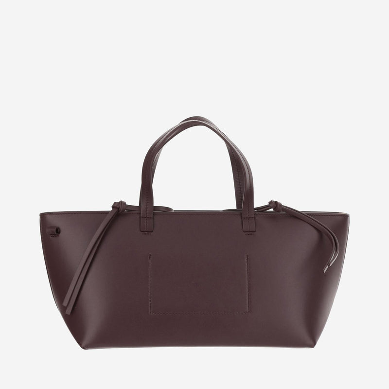 Jil Sander Shoulder Bag — Burgundy Calfskin