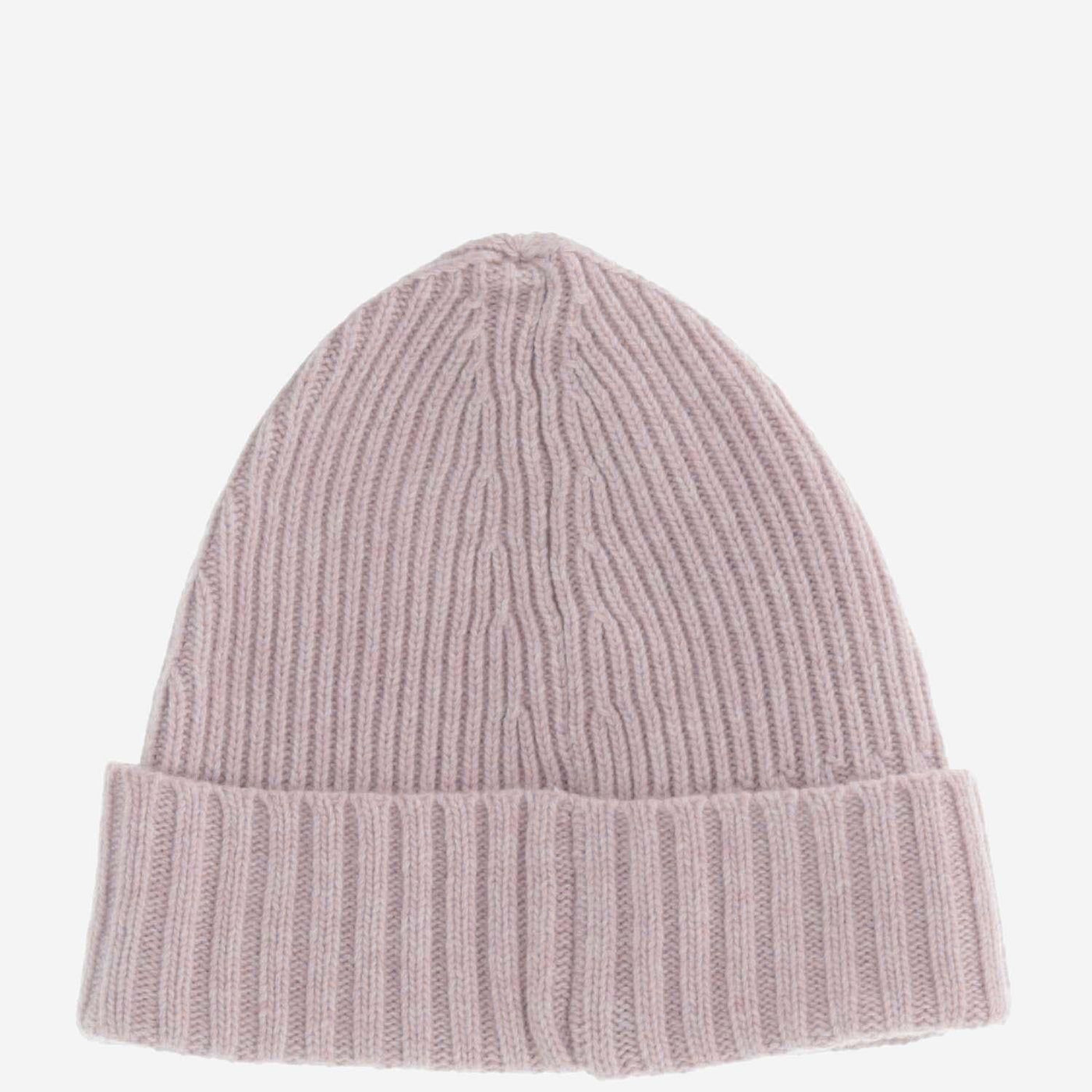 Stone Island N100003 Ribbed Wool-Blend Beanie — Pink Beanies