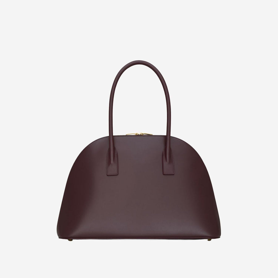 Saint Laurent Sac De Jour Top Handle Bag — Burgundy Leather