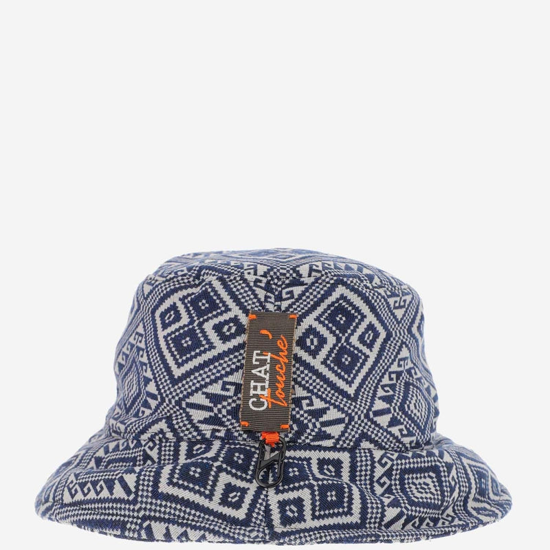 Chat Touché Oporto Bucket Hat — Navy Cotton