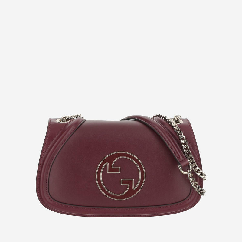 Gucci Blondie Shoulder Bag — Burgundy Calfskin