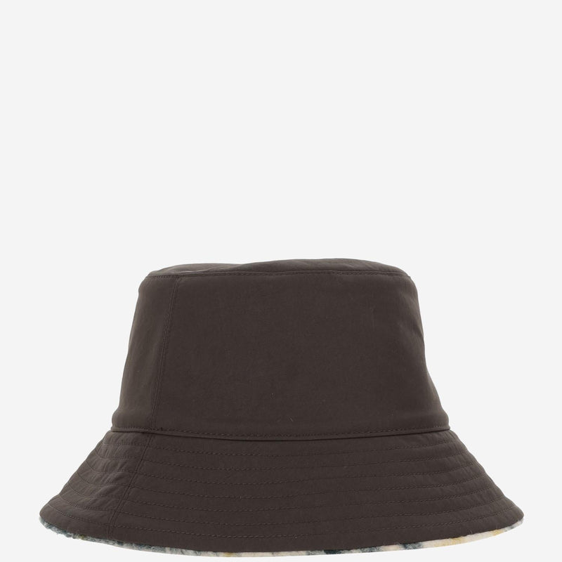 Burberry 8098375 Reversible Wool-Blend Fleece Bucket Hat — Green