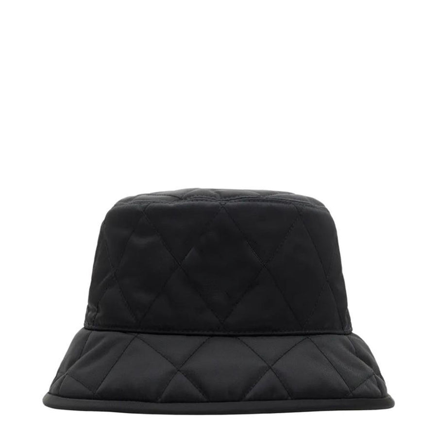 Burberry 8125534 Horseshoe-Quilted Bucket Hat — Black Polyamide