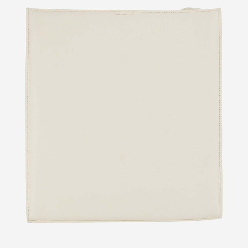 Jil Sander Tangle Crossbody Bag — Ivory Leather