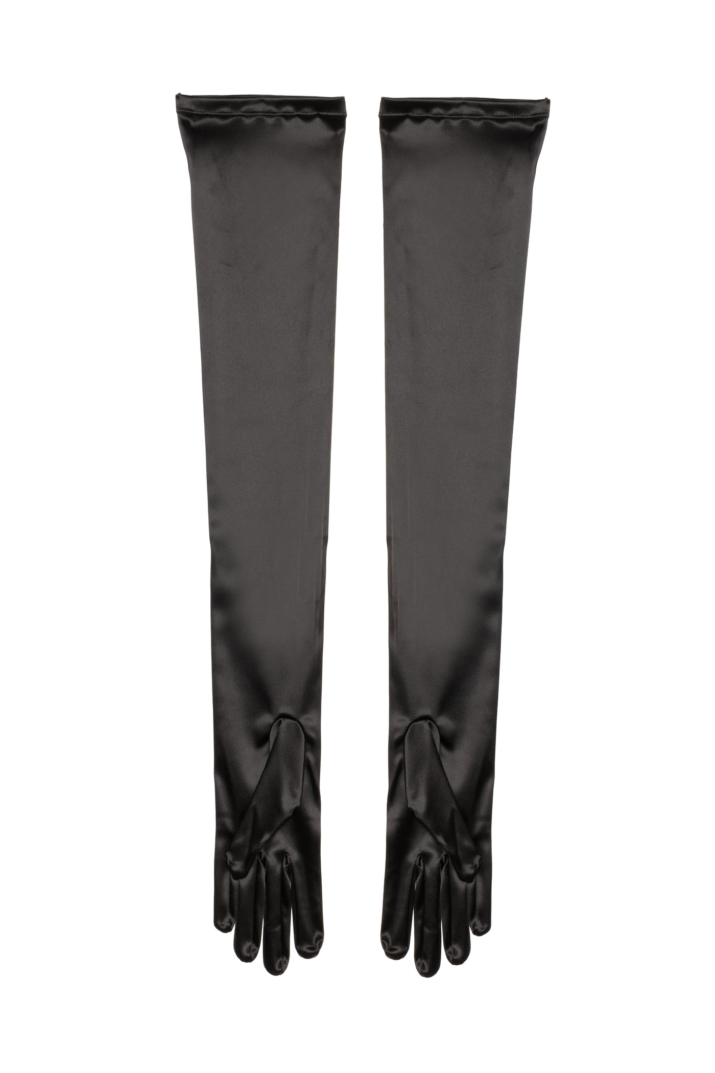 Room76 Opera Gloves — Black Silk