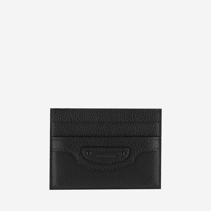 Balenciaga Card Case — Black Calf Leather Cases