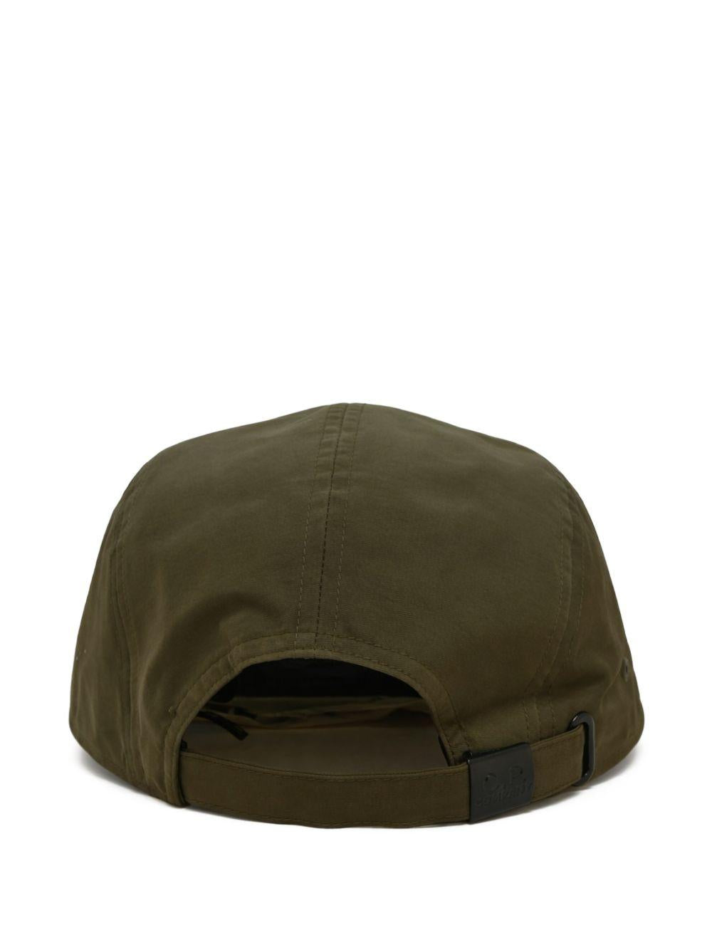 C.p. Company 20cmac047a110545a Baseball Cap — Green Polyamide Caps
