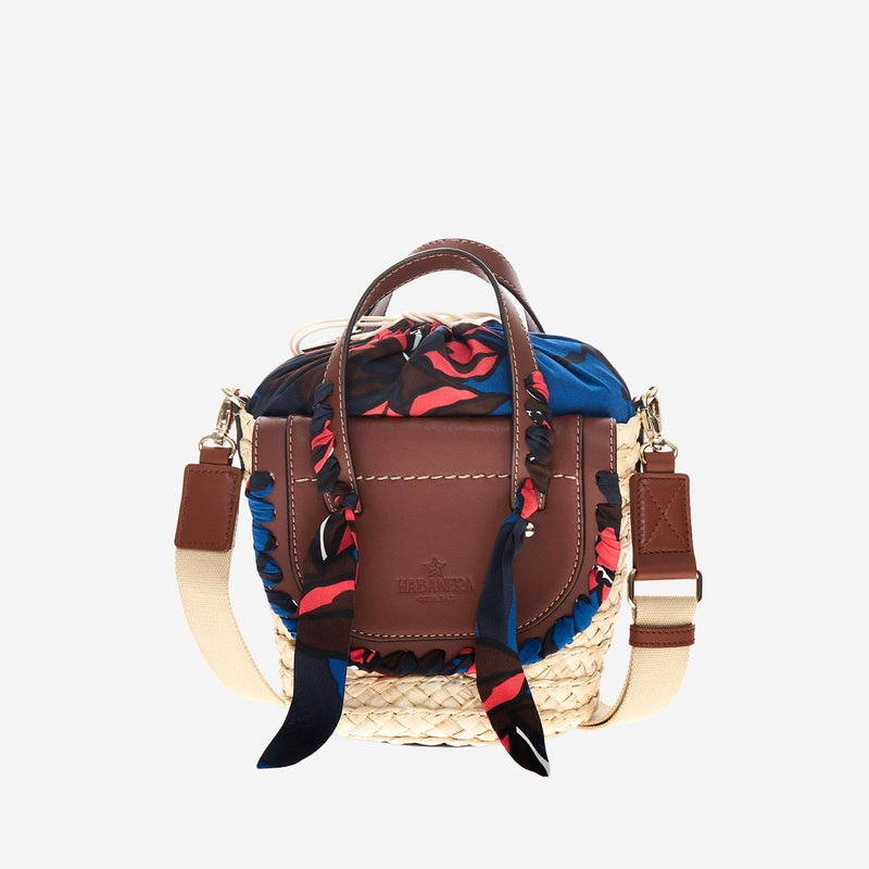 Cuba Lab Habanera Bucket Bag — Brown Raffia