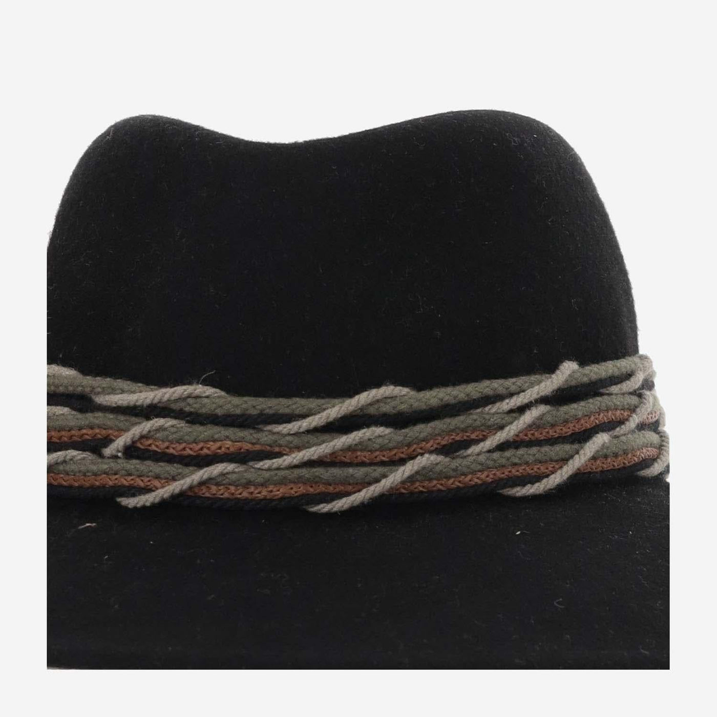 Alexia Alvarez De Toledo Backxl Wool With Rope Trim Winter Hat — Black