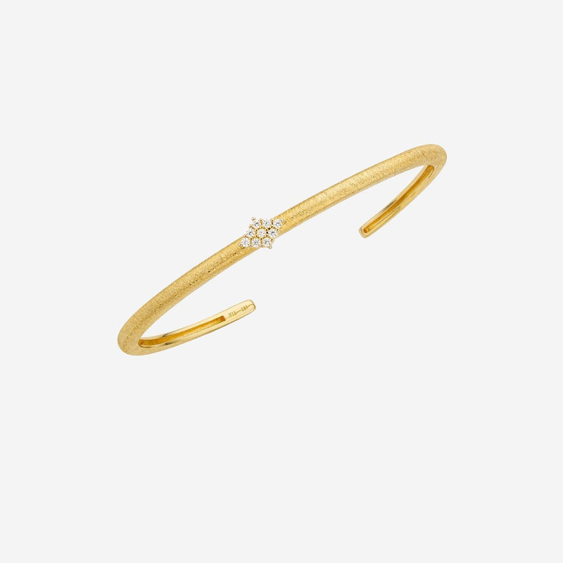 Mya Bay Crystal-Embellished Gold Cuff Bracelet — Brass Bracelets