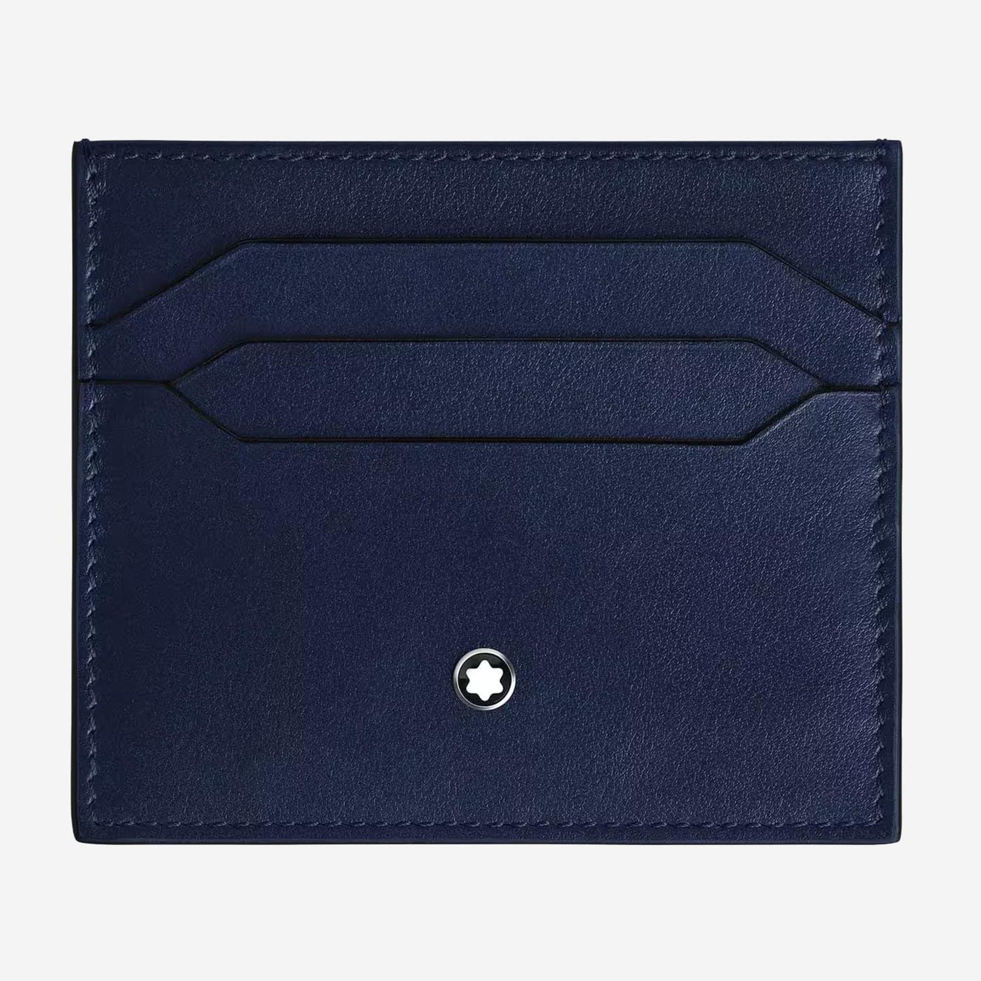 Montblanc Leather Card Case — Navy Cases