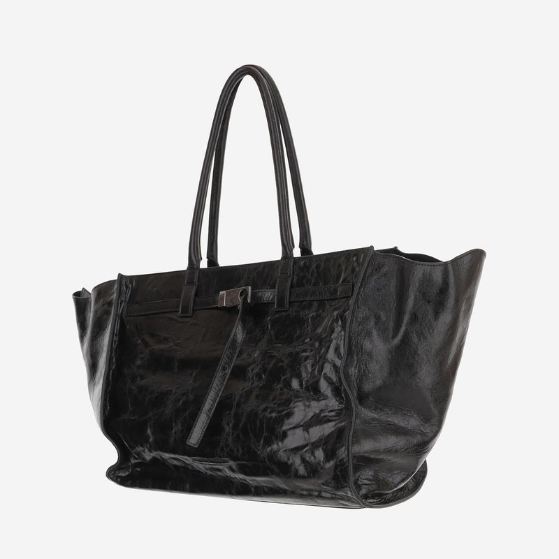 Benedetta Bruzziches Tote Bag — Black Leather