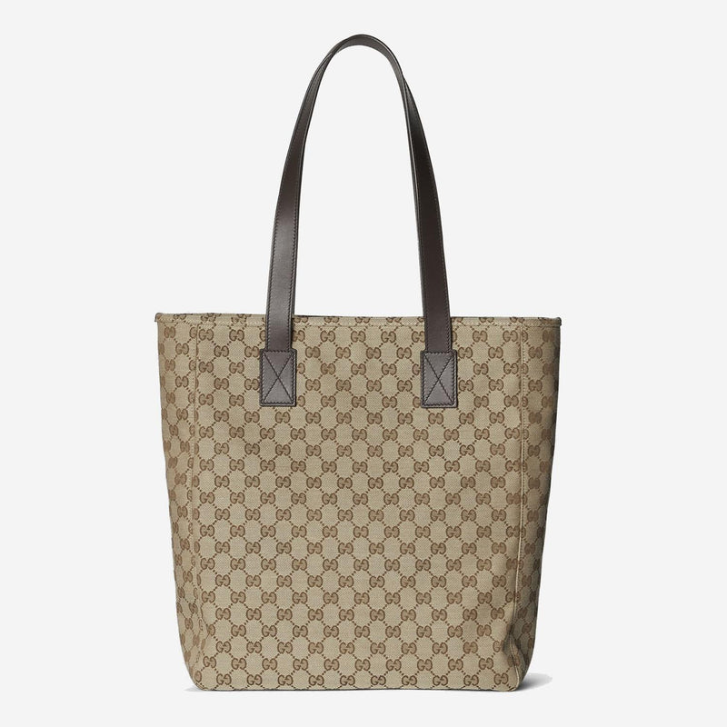 Gucci Gg Fabric Shoulder Bag — Brown Polyester