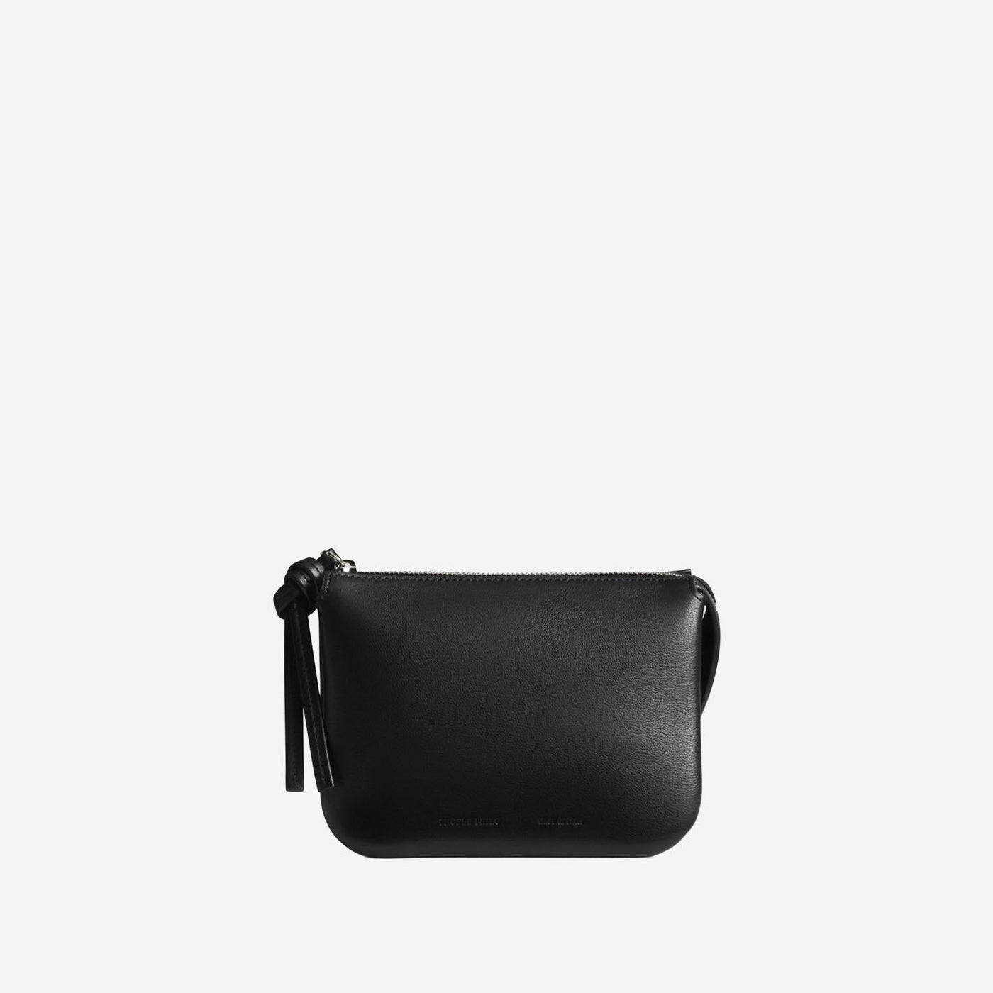 Phoebe Philo Pocket Gig Clutch — Black Leather