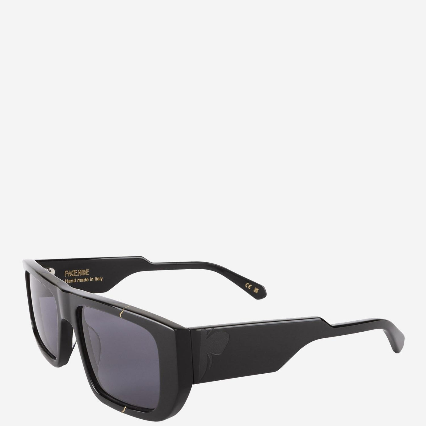 Face Hide Brokenvsion Sunglasses — Black Acetate