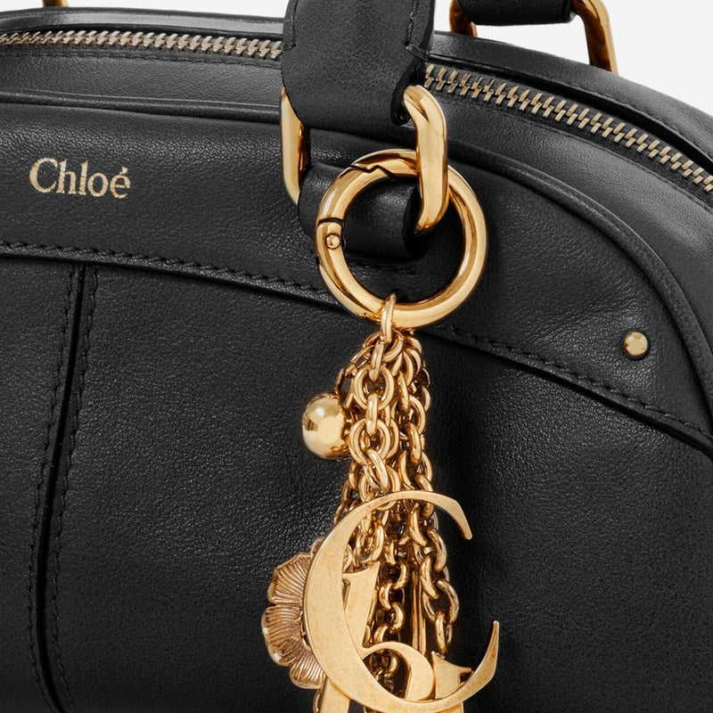Chloé Soft Calfskin Leather Shoulder Bag — Black