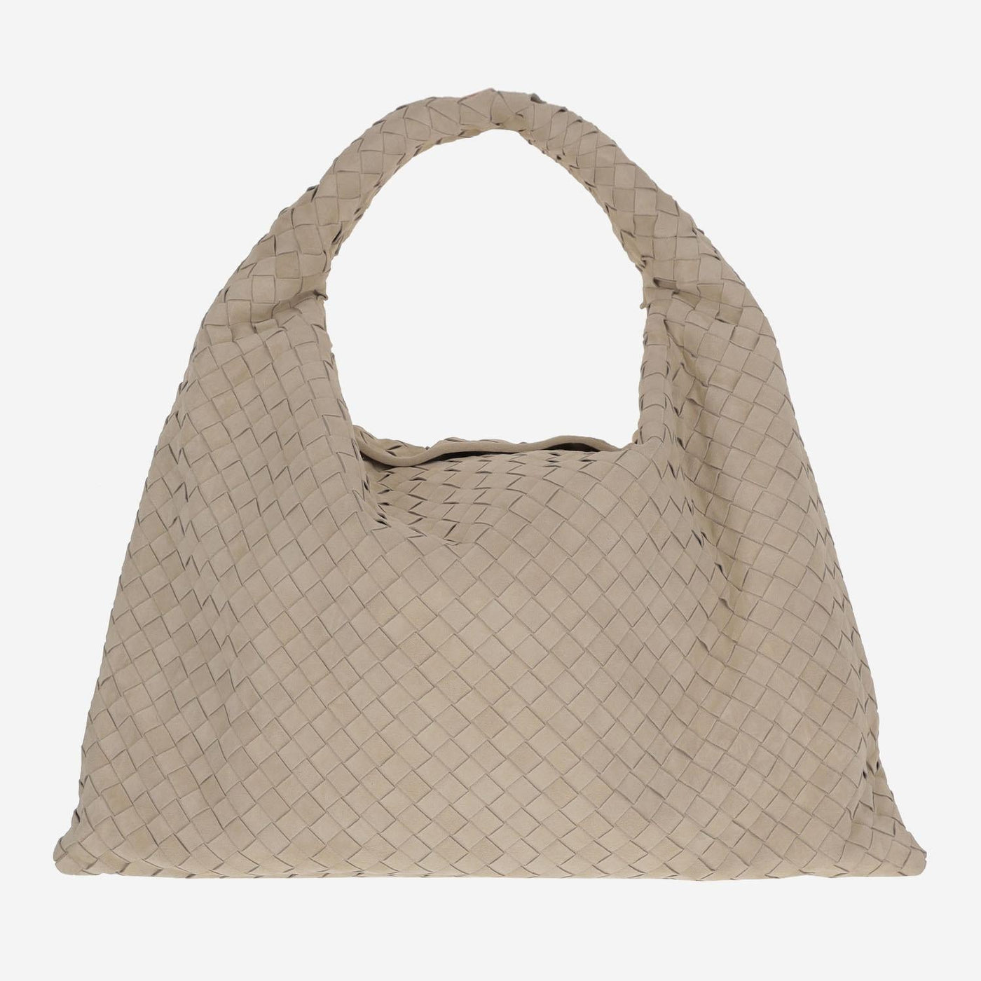 Bottega Veneta Hop Shoulder Bag — Beige Pelle