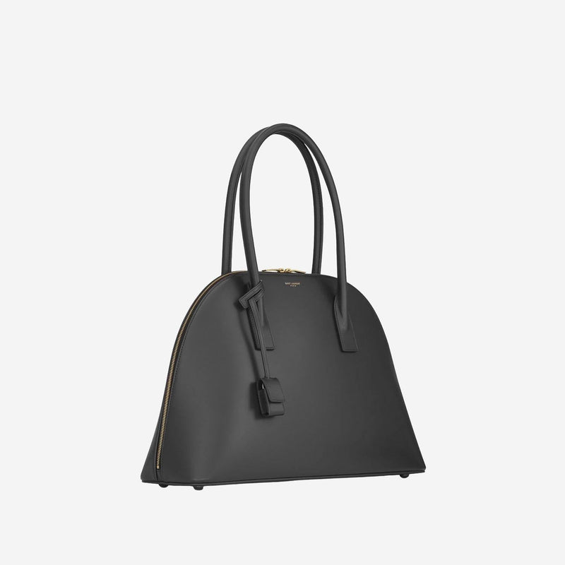 Saint Laurent Top Handle Bag — Black Leather