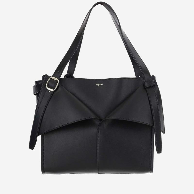 Coperni Cabas Shoulder Bag — Black Leather