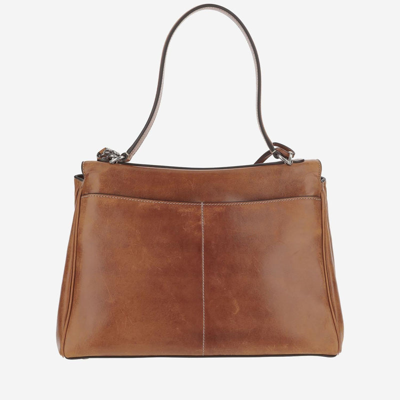 Balenciaga Rodeo Piccola Shoulder Bag — Brown Domesticated Lamb Leather