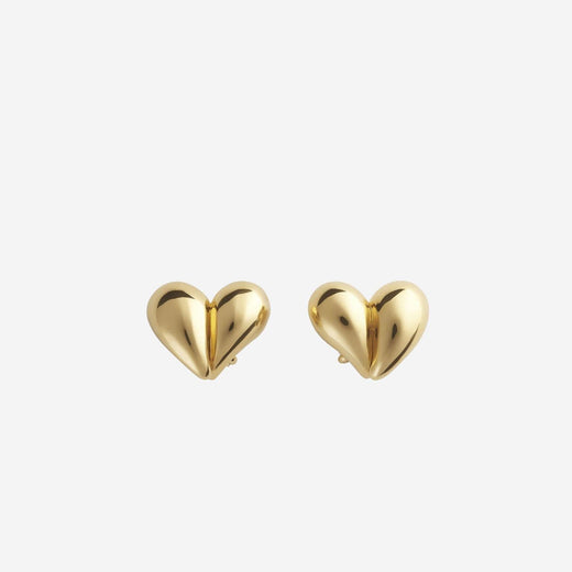 Bottega Veneta Drop Clip-On Earrings — Gold Sterling Silver