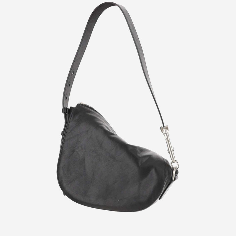 Burberry Knight Shoulder Bag — Black Calfskin