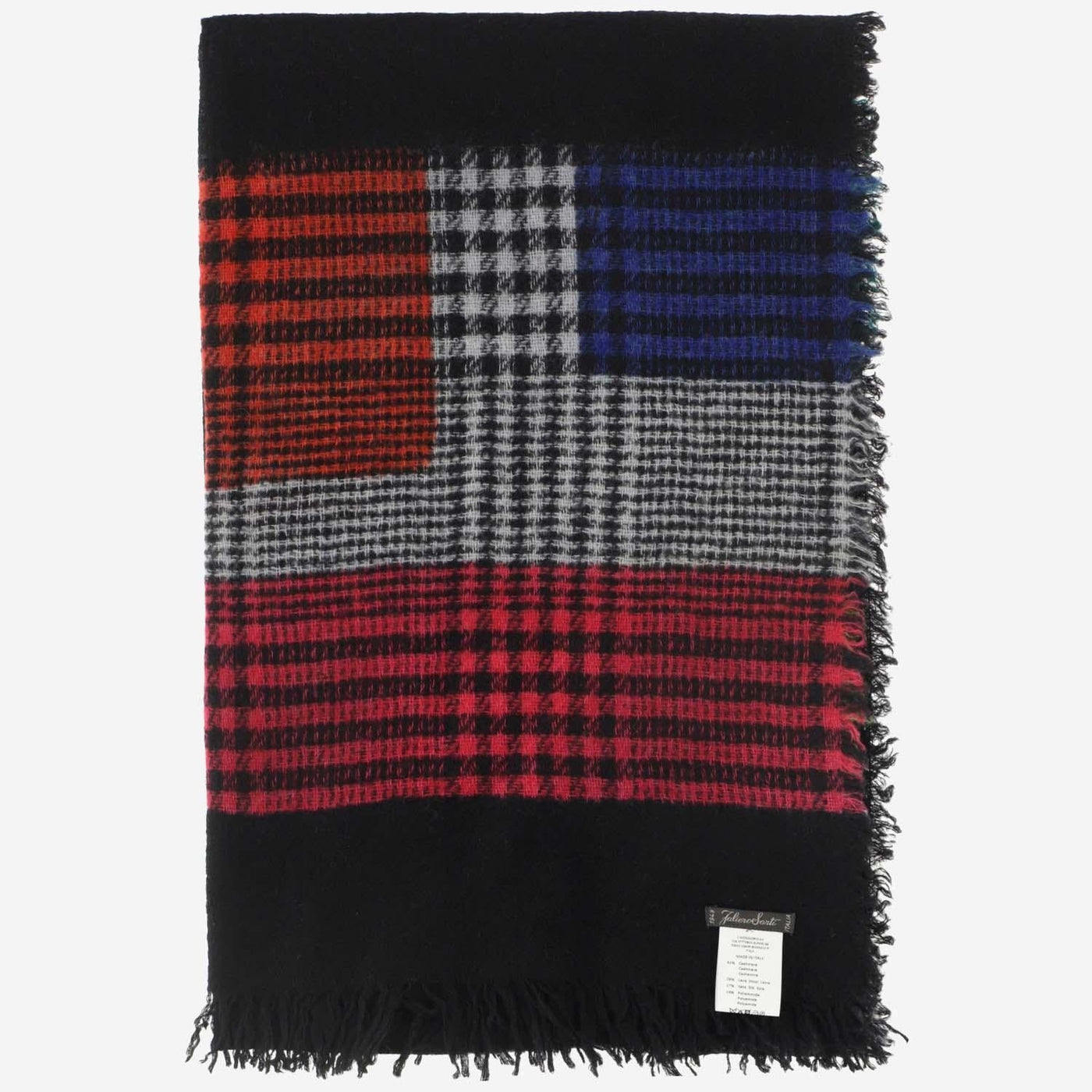 Faliero Sarti Prisco Scarf — Black Cashmere Scarfs