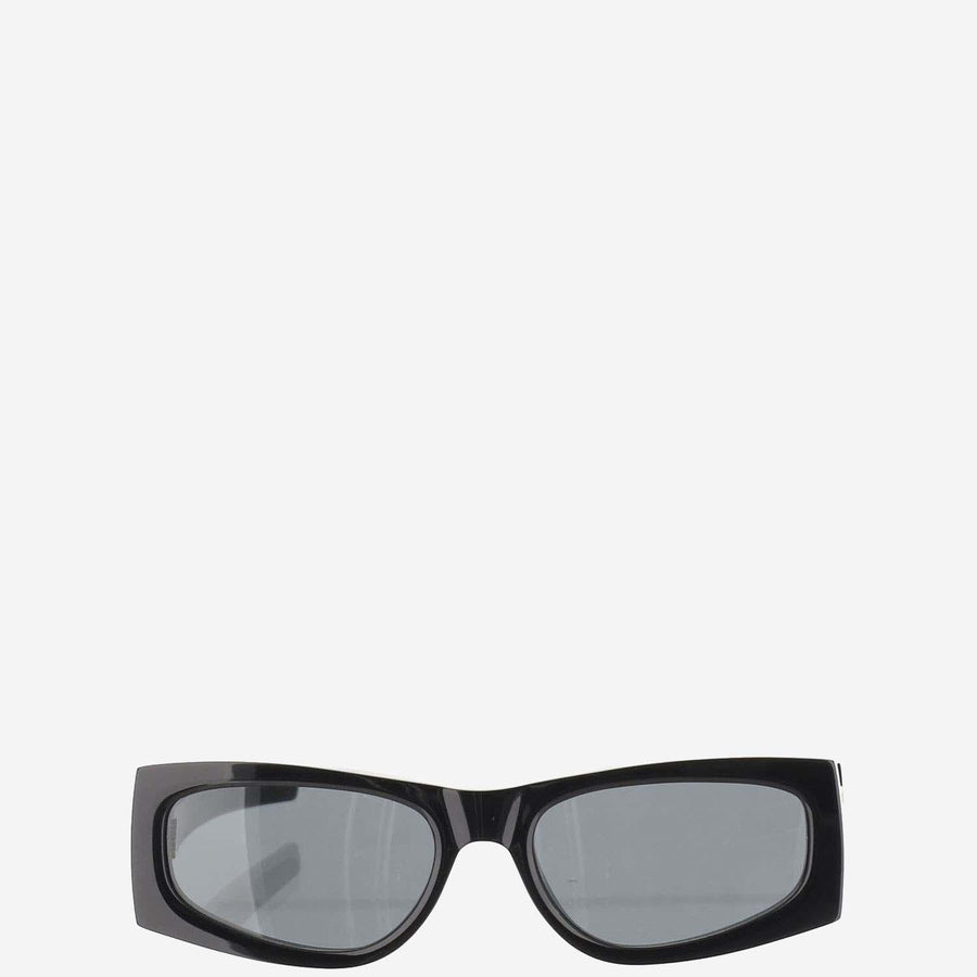 Saint Laurent 803745 Logo-Embroidered Acetate Sunglasses — Black