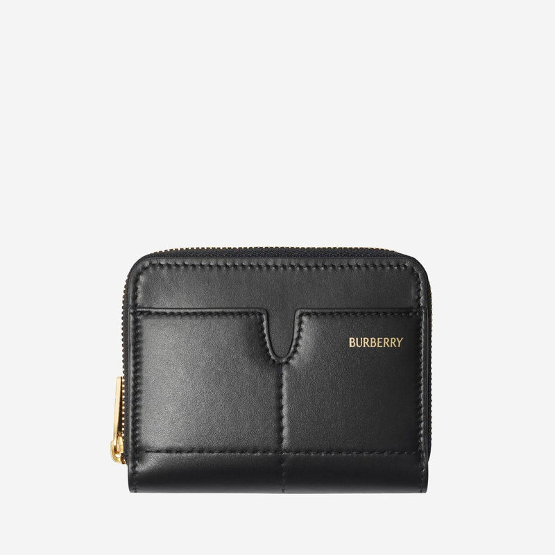 Burberry Quilted Calfskin Wallet — Black Leather & Purses