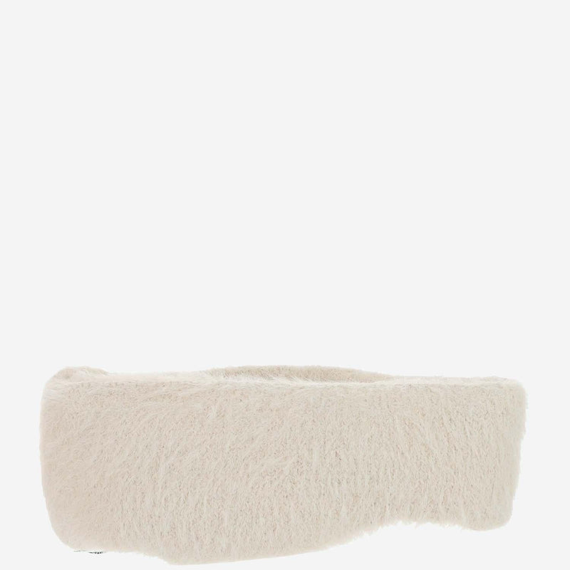 Jacquemus 213ac20 Knit Bandeau Beanie — White Polyester Beanies