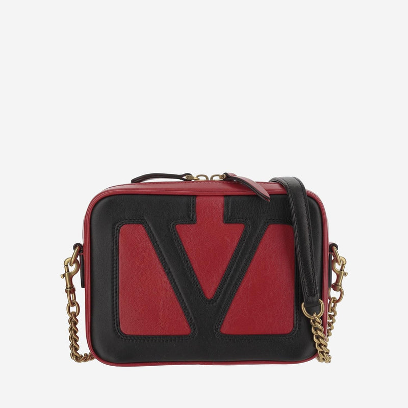 Valentino Garavani Shoulder Bag — Red Leather