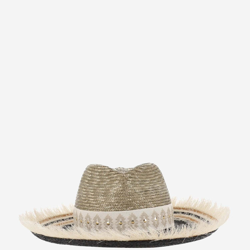 Ferruccio Vecchi 385981 Sun Hat — Beige Straw