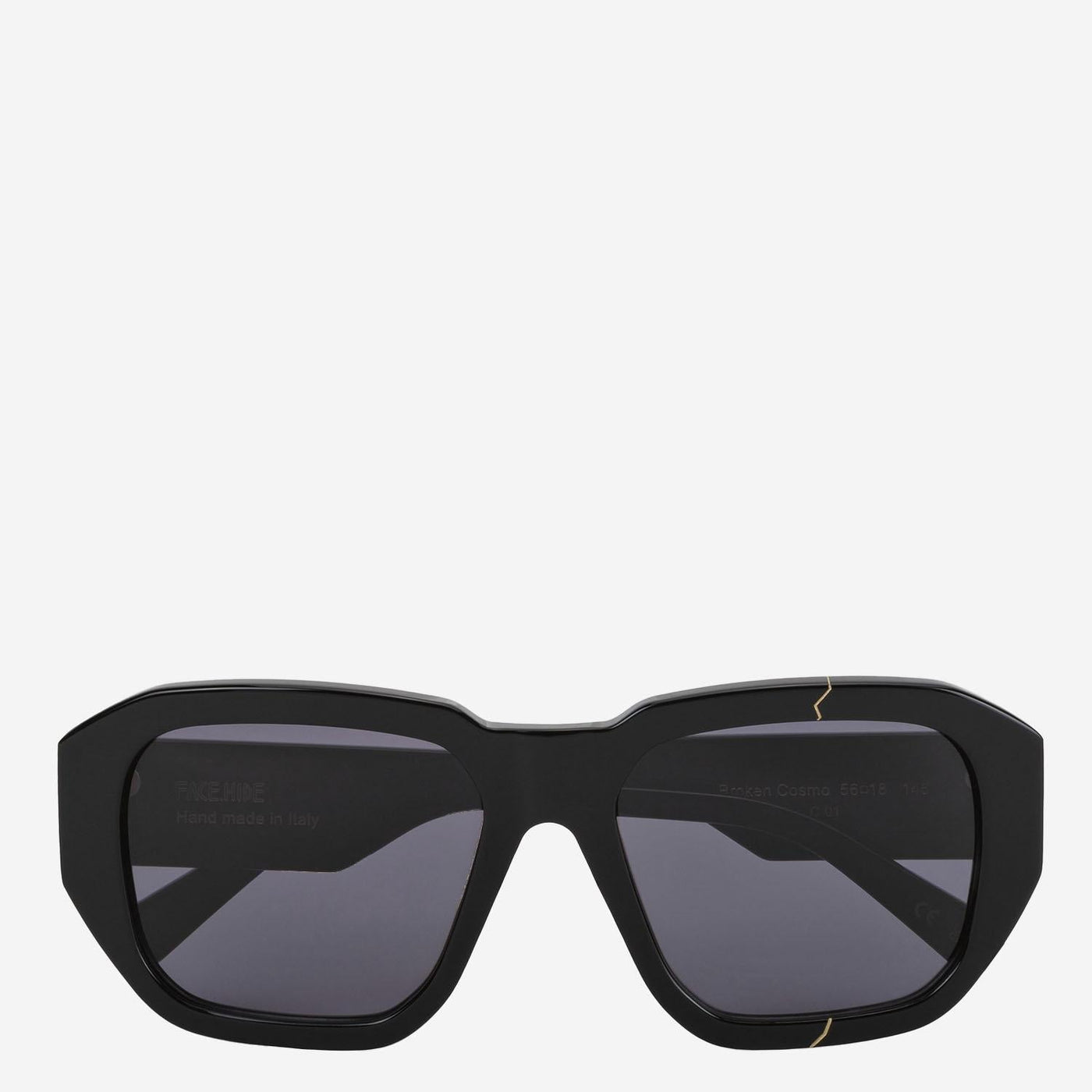 Face Hide Brokencosmo Sunglasses — Black Acetate