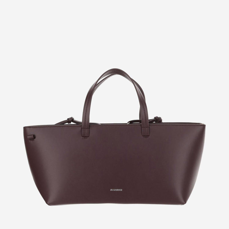 Jil Sander Shoulder Bag — Burgundy Calfskin