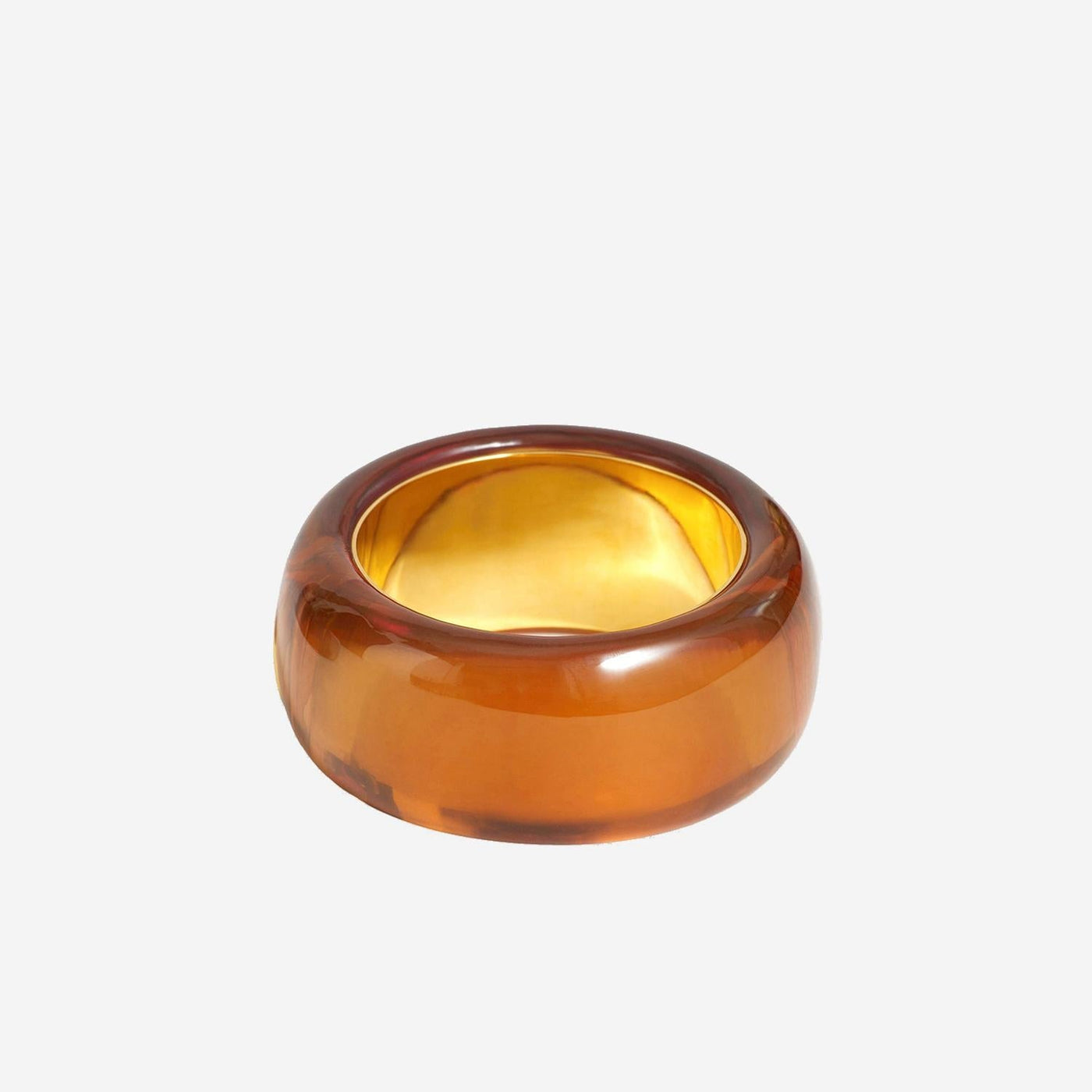 The Frankie Shop Resin And Brass Bracelet — Amber Bracelets