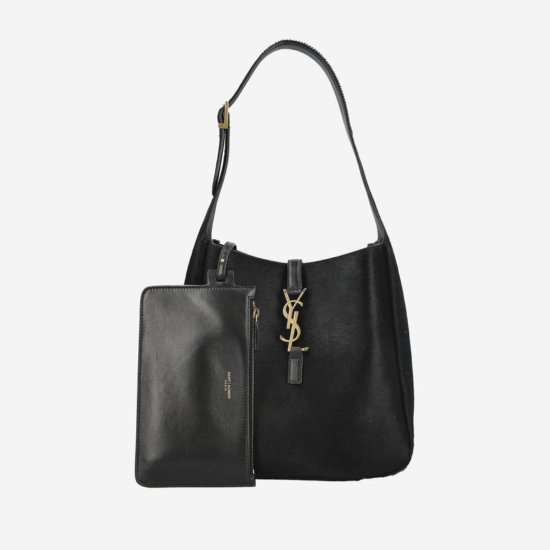 Saint Laurent Le Shoulder Bag — Black Leather