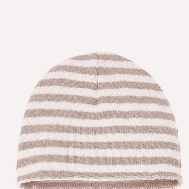 1+ The Family 25w040 Striped Cotton Beanie — Pink Beanies