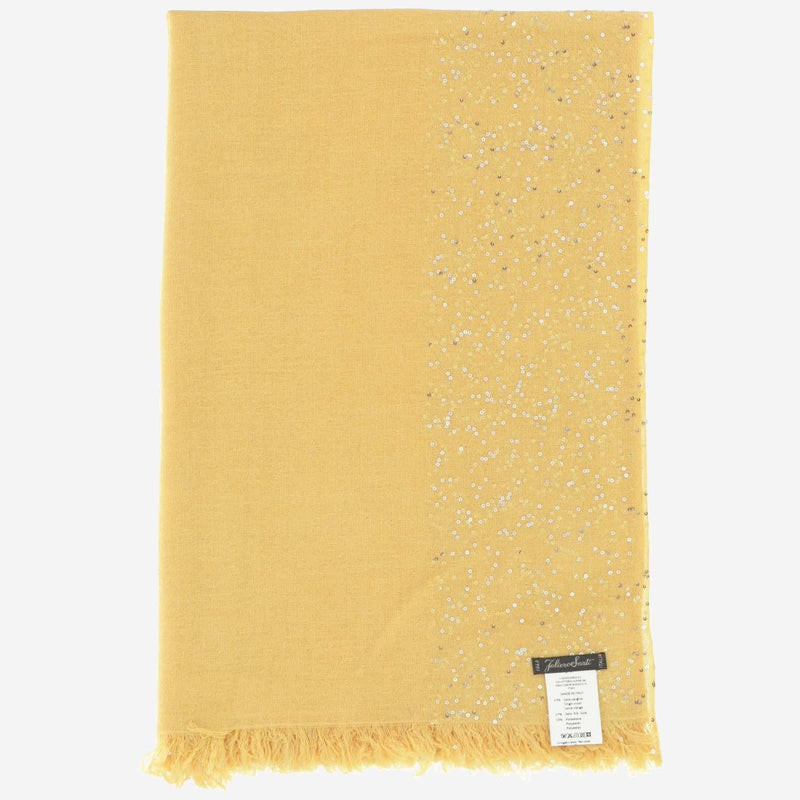 Faliero Sarti Dalila Scarf — Yellow Virgin Wool Scarfs