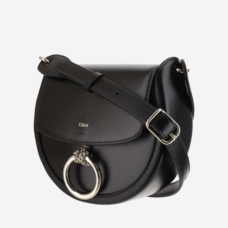 Chloé Calfskin Leather Crossbody Bag — Black