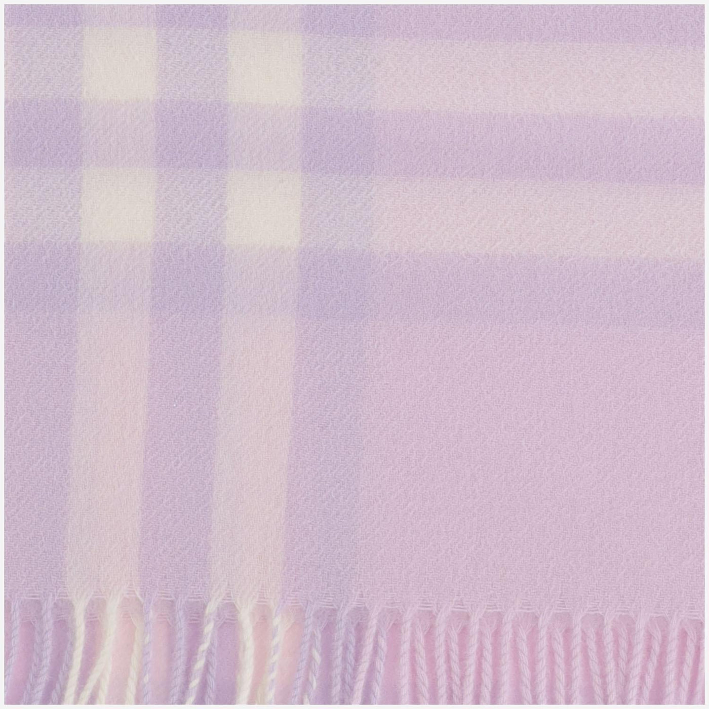 Burberry Check-Patterned Cashmere Scarf — Pink Scarfs