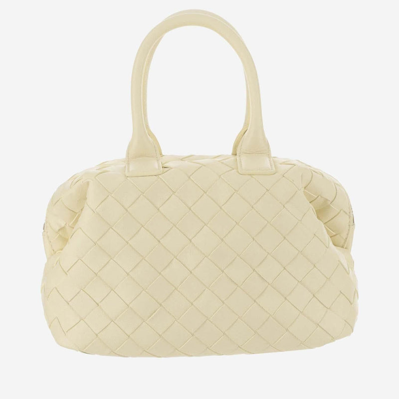 Bottega Veneta Mini Bauletto Top Handle Bag — Yellow Leather