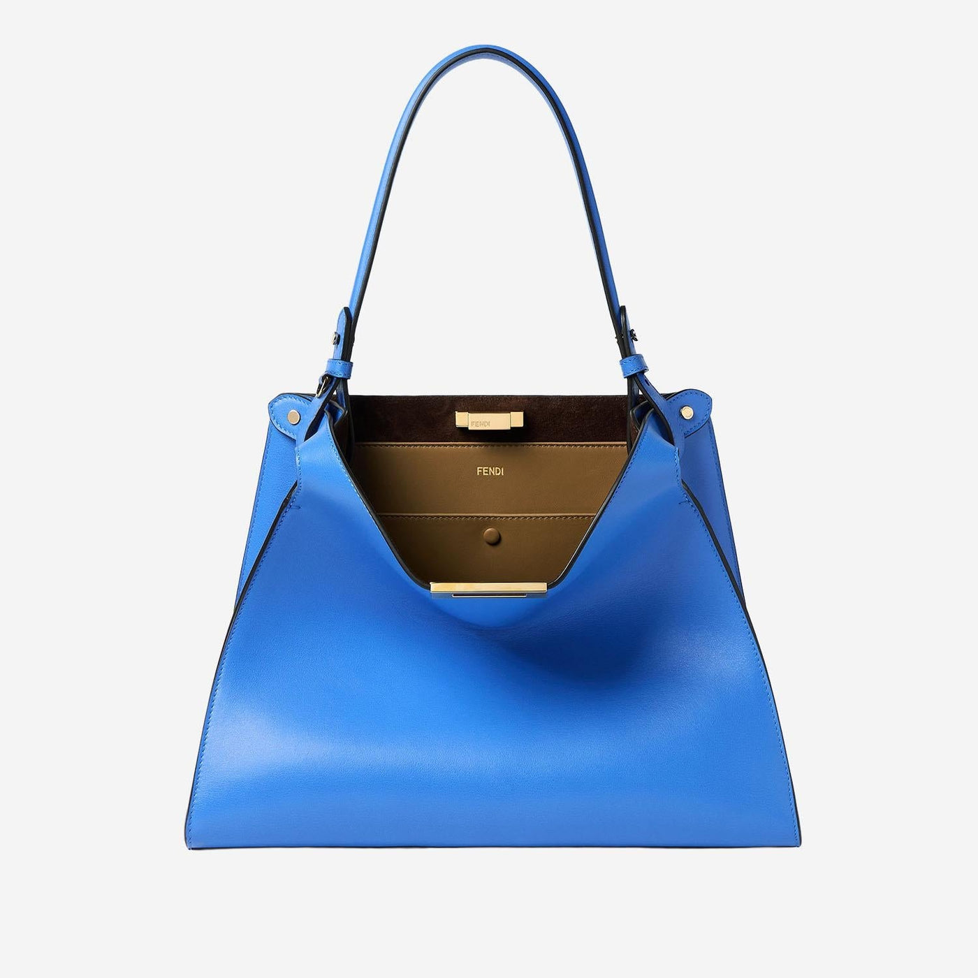 Fendi Way Shoulder Bag — Blue Calfskin