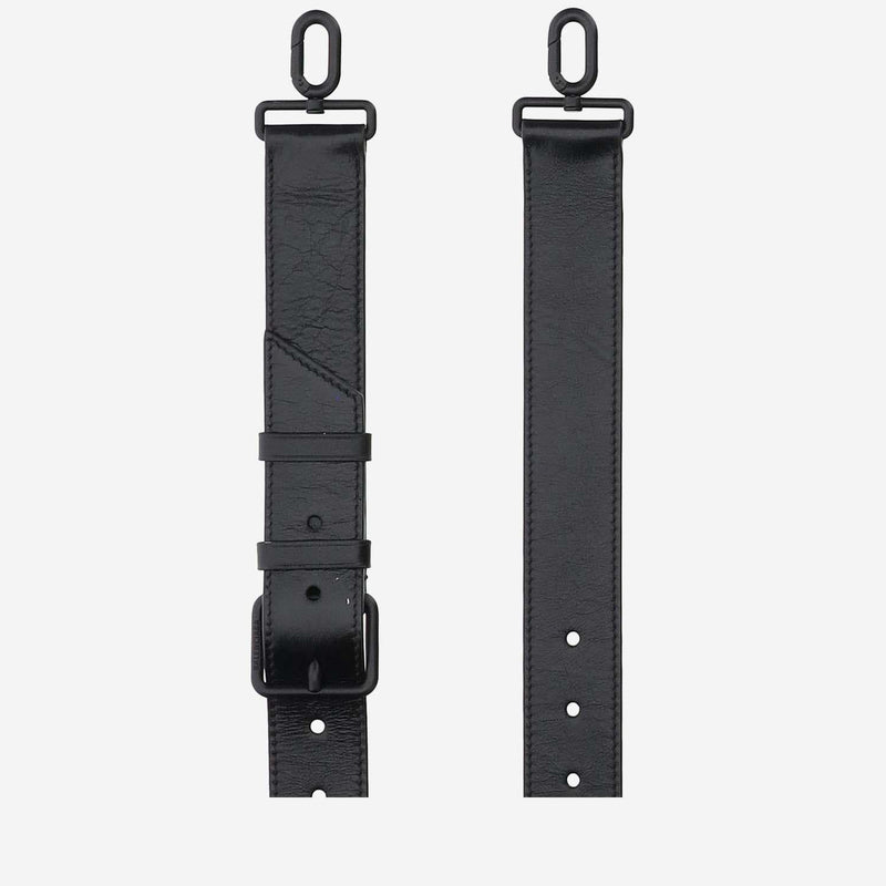 Balenciaga Calfskin Flap Shoulder Bag — Black