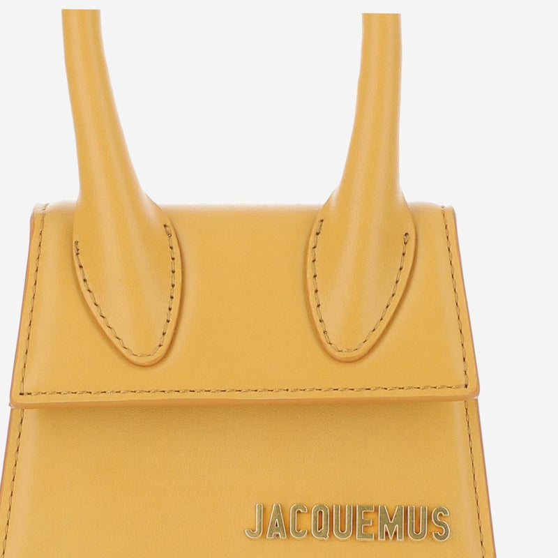 Jacquemus Top Handle Bag — Beige Leather