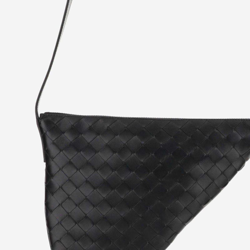Bottega Veneta Shoulder Bag — Black Calfskin