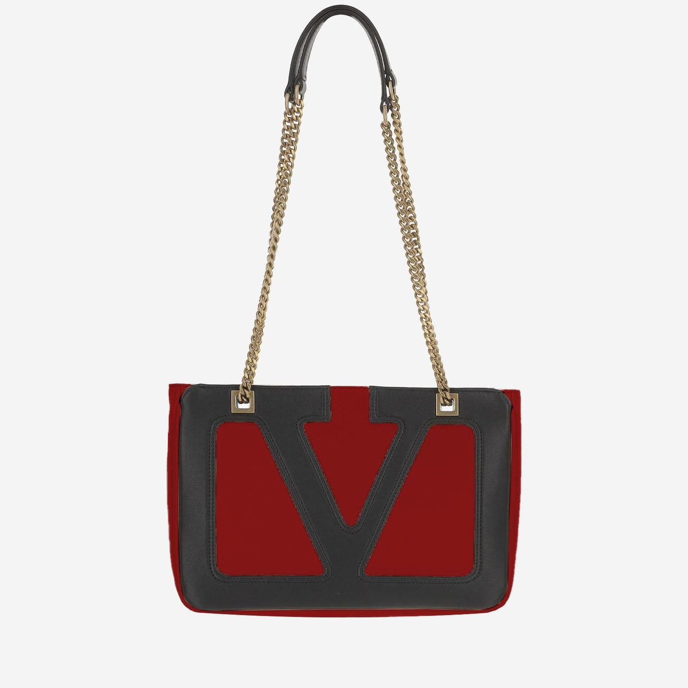 Valentino Garavani Viva Superstar Shoulder Bag — Red Leather