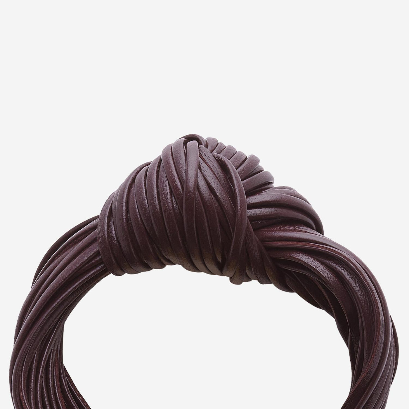 Bottega Veneta Leather Knot Bracelet — Red Lambskin Bracelets