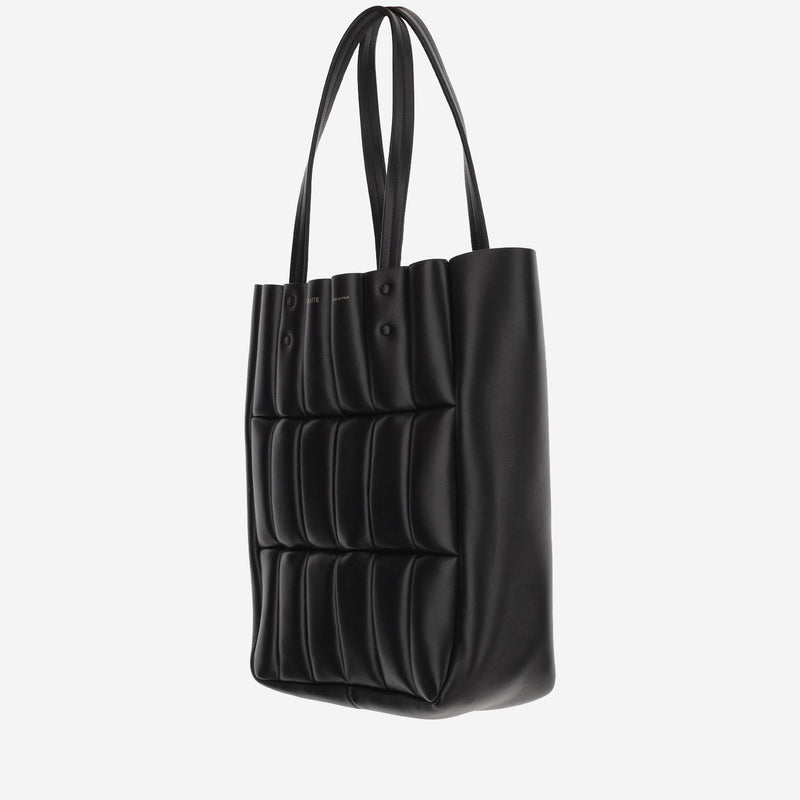 Khaite Zoe Tote Bag — Black Lambskin