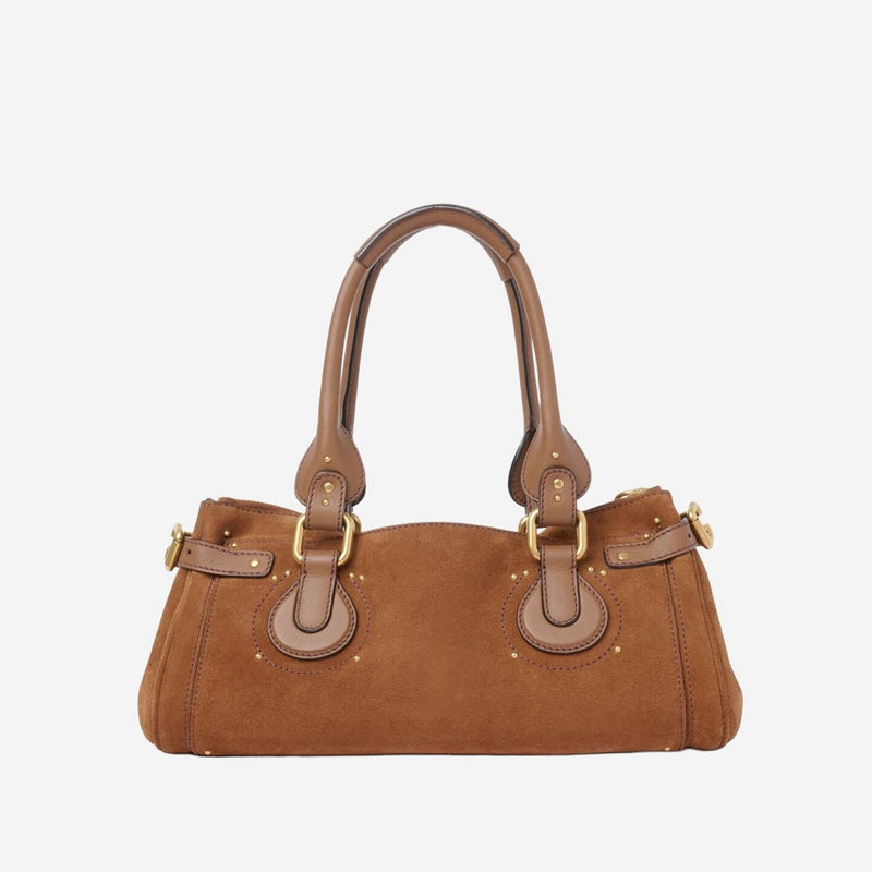 Chloé Shoulder Bag — Brown Suede