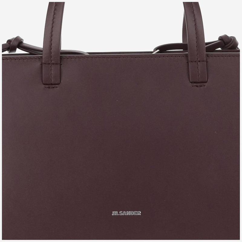 Jil Sander Shoulder Bag — Burgundy Calfskin